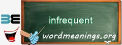 WordMeaning blackboard for infrequent